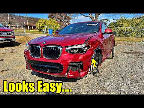 Rebuilding A Wrecked Bmw X4 With Some Hidden Frame Damage!