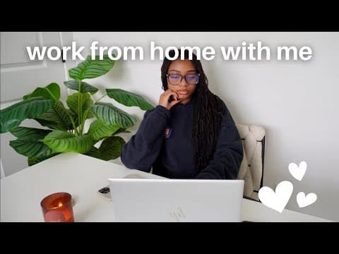 Work From Home With Me // Pre-work Morning Routine + Productivity Tips // Vlogmas Day 3