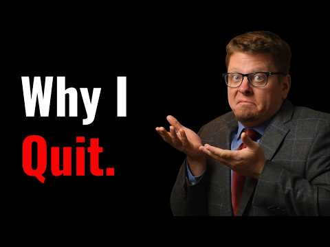 Why I Quit Youtube. Why I'm Back.