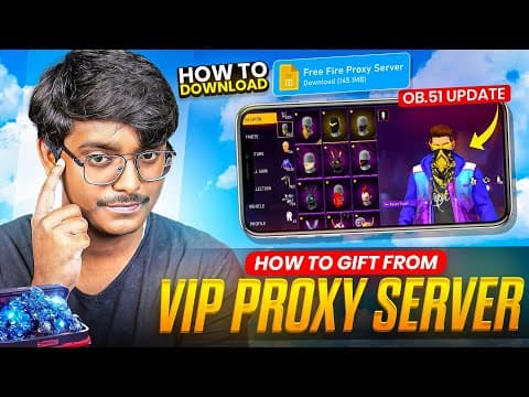 How To Download & Gift From New Vip Proxy Server In Free Fire 💯😱🔥 | Free Fire Proxy Server