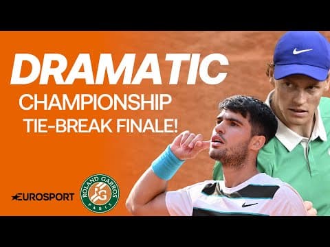 🏆 Championship Tie-break: Jannik Sinner Vs Carlos Alcaraz | Final | French Open 2025 Highlights 🇫🇷