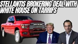 Stellantis Leads Negotiation With Trump Admin Over Tariffs On Us Autos