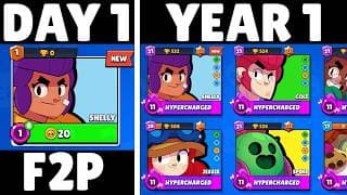 1 Year Of "free To Play" Brawl Stars! - Supercut