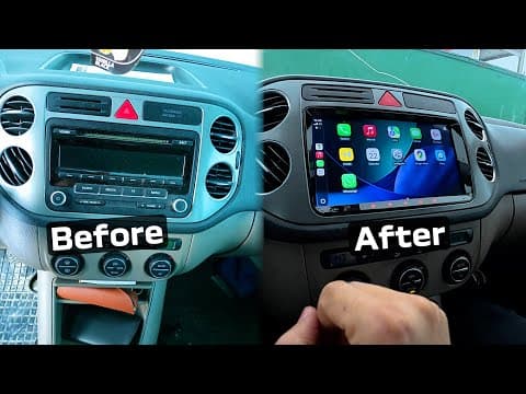 Vw Tiguan 9 Inch Android Navigation Installation | A-sure Carplay Screen