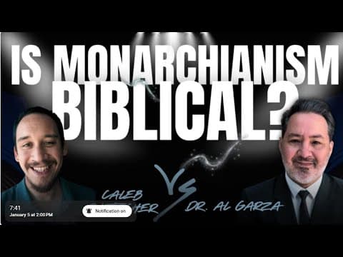Trinity Vs Oneness: Dr. Garza Debates Caleb Purtscher On The Nature Of God