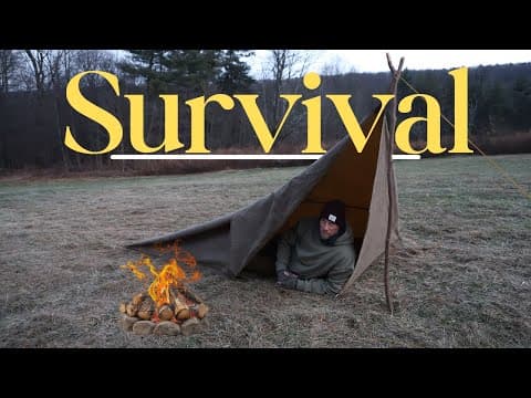 The Easiest Survival Tarp Shelter Anyone Can Build (no Experience Needed)