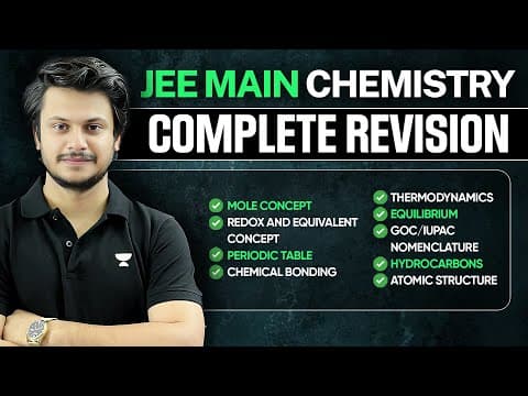 Complete Chemistry Revision For Jee Main 2025 | Class 11 Topics ✅