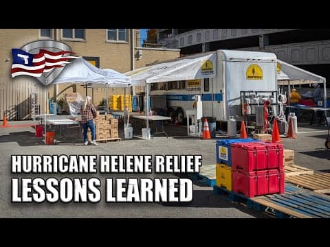 Hurricane Helene Relief / Lessons Learned From Western Nc