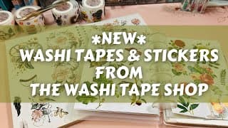 New! Washi Tapes And Stickers From The Washi Tape Shop!