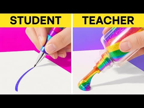 Teacher Vs Student Art Challenge 🖌️best Art Wins $10,000! Cool Drawing Hacks