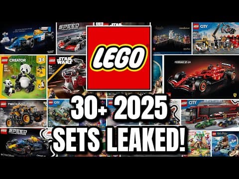 New Lego 2025 Sets Leaked! (f1, City, Technic, Harry Potter & More!)