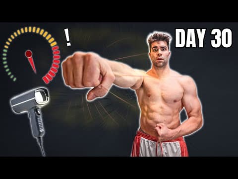 I Trained For Insane Punch Speed An Entire Month