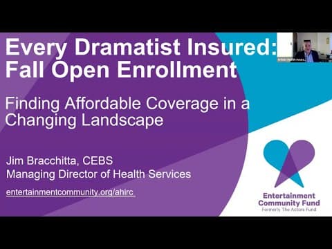 Every Dramatist Insured: Fall Open Enrollment