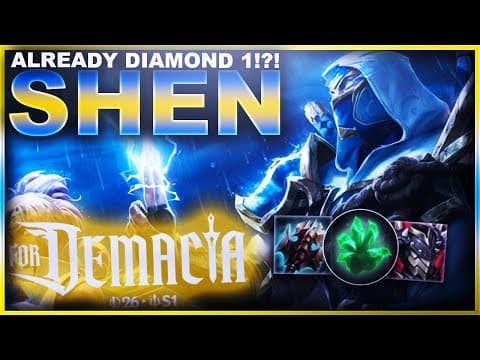 I'm Already In Diamond 1!?! Shen! | League Of Legends