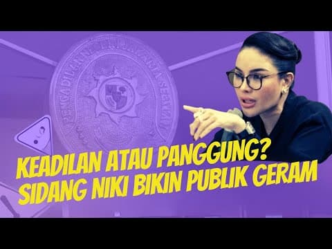 Keadilan Atau Panggung? Sidang Niki Bikin Publik Geram!