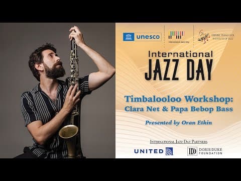 Timbalooloo Workshop For Kids With Oran Etkin, Dan Seeff And Malachi Whitson | #jazzday