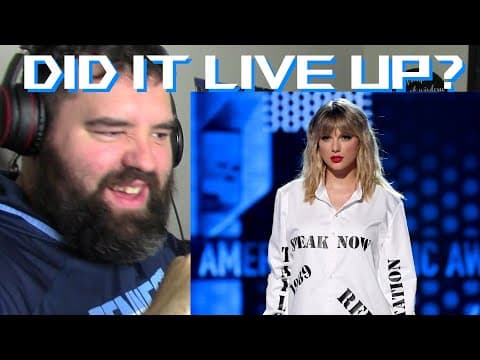 Singer First Time Reaction To Taylor Swift - 2019 American Music Awards Performance