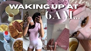 Waking Up At 6am…as A Non Morning Person : Better Habits + Gym + Wash Day + More | Vlogmas Day 4