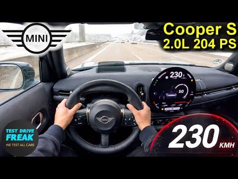 2025 Mini Cooper S 5-door (204 Ps) Topspeed Pov 🚗 Autobahn Drive | No Speed Limit | Hot Hatch Run