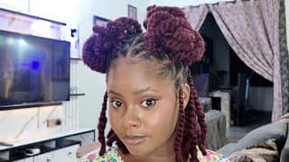 Stunning Natural Mini Twist With Afro Kinky Bulk Human Hair Extensions Ft. Elfin Hair