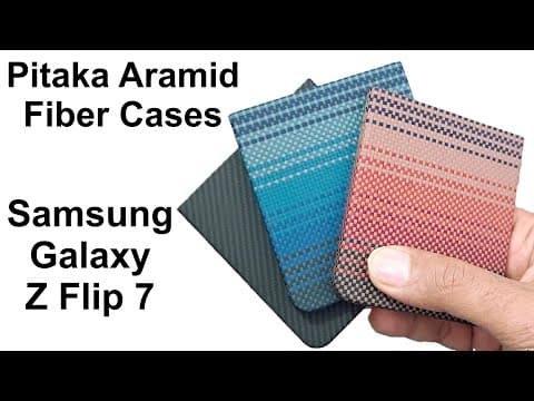 Pitaka Aramid Fiber Cases For Samsung Galaxy Z Flip 7 Review - Sunset, Moon Rise, Classic Black