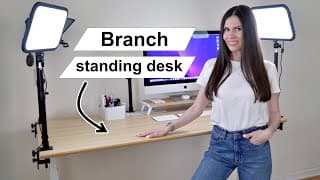 Creating My Workspace With Branch Standing Desk