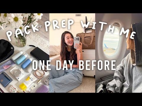Travel Day Vlog: Pack & Prep With Me + Airport Routine ✈️