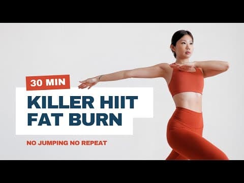 30 Min Full Body Killer Hiit | No Jumping, No Repeats