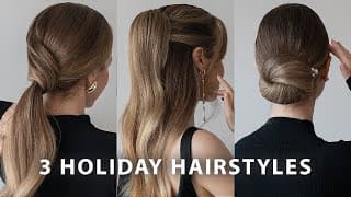 Easy Holiday Hairstyles❤️ Elegant & Effortless Hair Tutorials✨