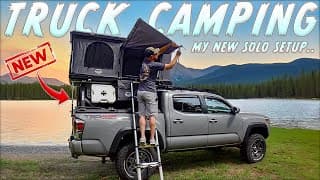 Best Truck Camping Setup! My New Solo Truck Bed Camper Build (it's Awesome)