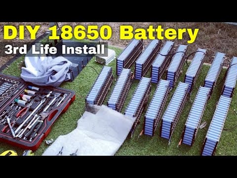 Third Life Storage: A 18650 Retirement Plan - Diy Powerwall Reinstall At The Farm