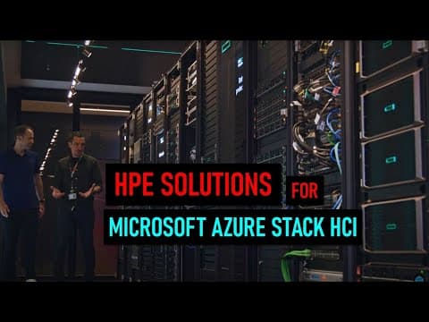 Exploring Hpe Greenlake For Azure Stack Hci At The Hpe Cic Geneva