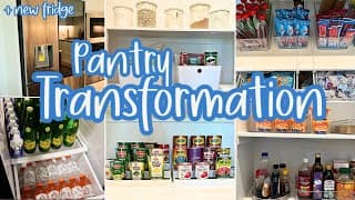 Easy Pantry Organization Ideas / Pantry And Fridge Organize With Me / Kitchen Organizing Ideas