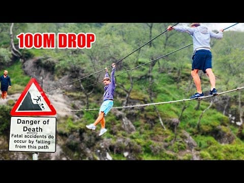 Dangerous Rope Bridge In The Highlands