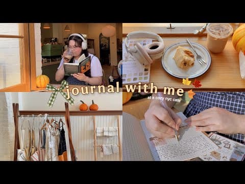 Journal With Me At A Cozy Cafe + Stationery Haul ☕️📚