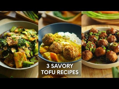 3 Tasty Tofu Recipes You'll Love! | How To Cook Tasty Tofu!