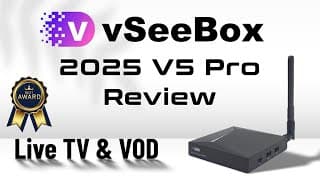 2025 Vseebox V5 Pro - The Best In Live Tv / Vod Hands Down