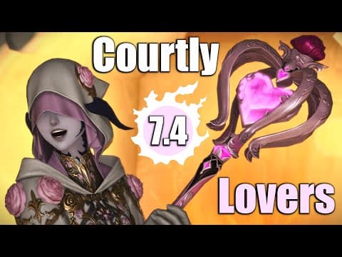 All New Courtly Lover's Weapons & Gear | Patch 7.4 | 4k Uhd