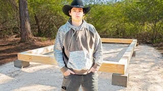 Building A Simple Cabin From Scratch - Floor Timbers