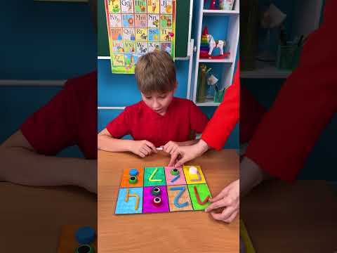 🔢 DIY NUMBER STENCIL — Let’s LEARN to WRITE NUMBERS! ✂️✏️ #shorts #kids