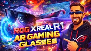Rog Xreal R1 Ar Gaming Glasses - Big Reveal At Ces 2026 - 240 Hz Refresh, 171" Screen,