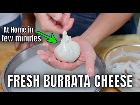 How To Make Fresh Burrata From Scratch | At Home