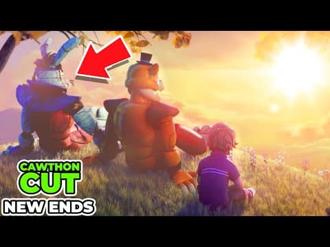 All New Fnaf Security Breach: Cawthon Cut Endings! (crazy Ends Added!)
