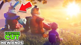 All New Fnaf Security Breach: Cawthon Cut Endings! (crazy Ends Added!)