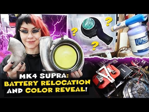 Battery Relocation And Turbo Color Reveal!! Mk4 Supra Build Series Part 4!