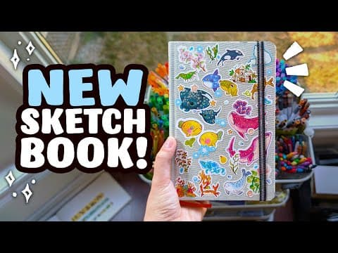 Finally, A New Sketchbook! // Decorating The Cover