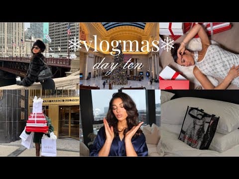 Vlogmas ❅ Modeling For Guess, Full Glam Sesh, Photo Shoot Day, Holidays In Chicago, Cozy Dinner