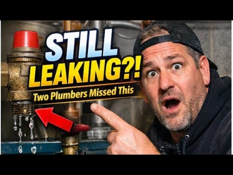Relief Valve Leaking Again?! Two Plumbers Missed This | Hydronic Boiler Repair
