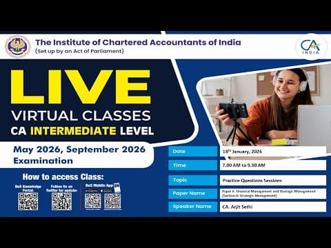 Intermediate Paper 6b:fm & Sm | Topic: Practice Questions Sessions | Session 1 | 18 Jan, 2026