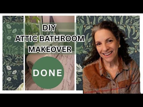 Diy Attic Bathroom Makeover || It's Over !!!
